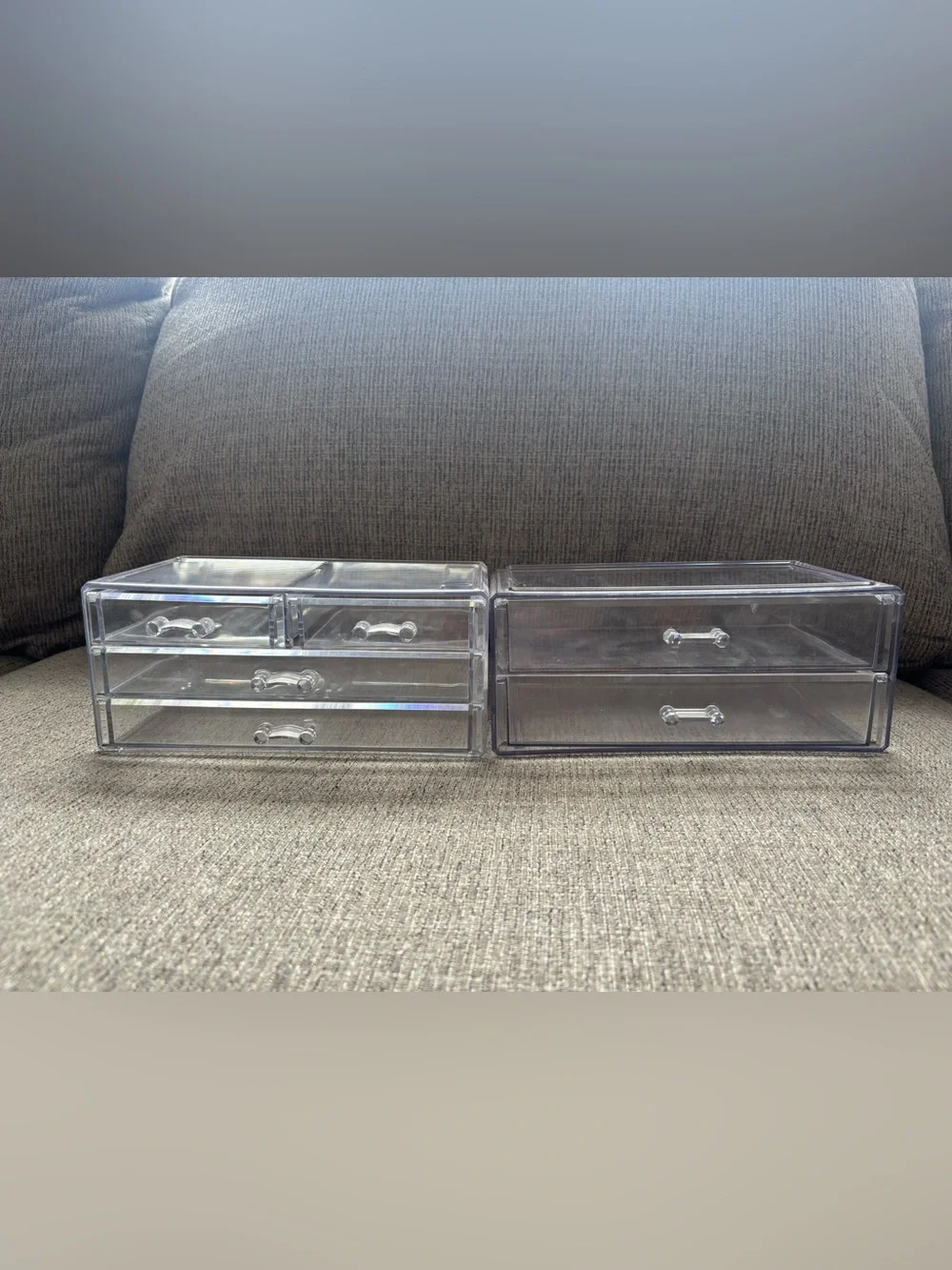 Clear Acrylic Makeup & Jewelry Organizer - Clear
